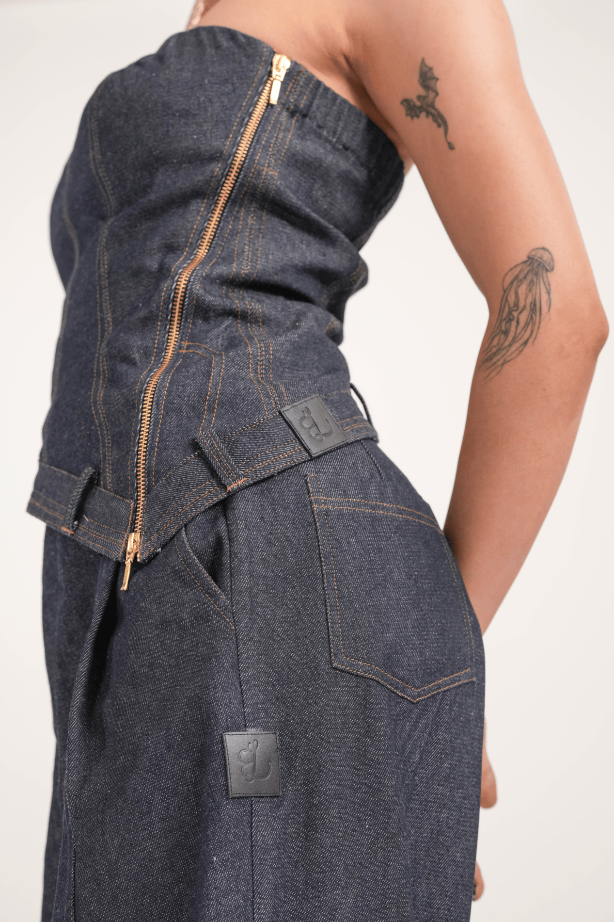 Deconstructed pants