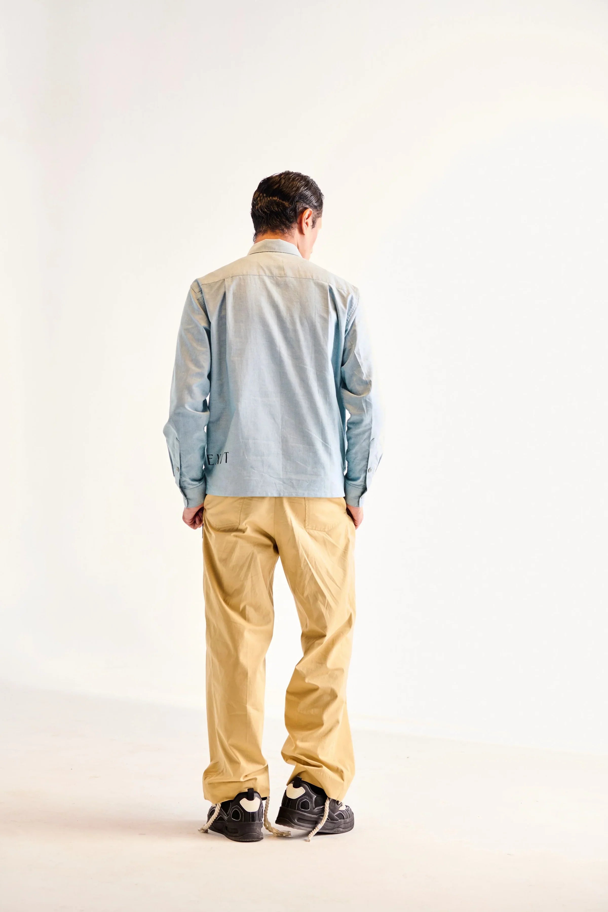 Blue Crop Full Shirt