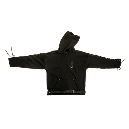 Eyeleted hoodie