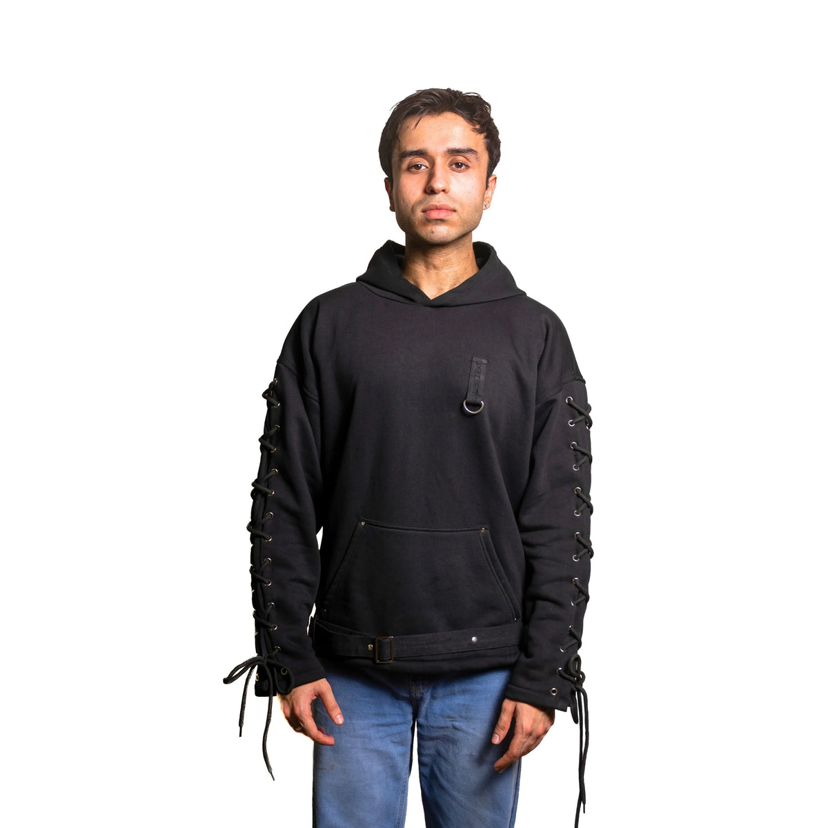 Eyeleted hoodie