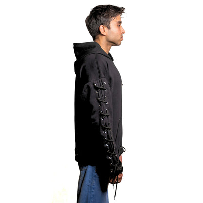 Eyeleted hoodie