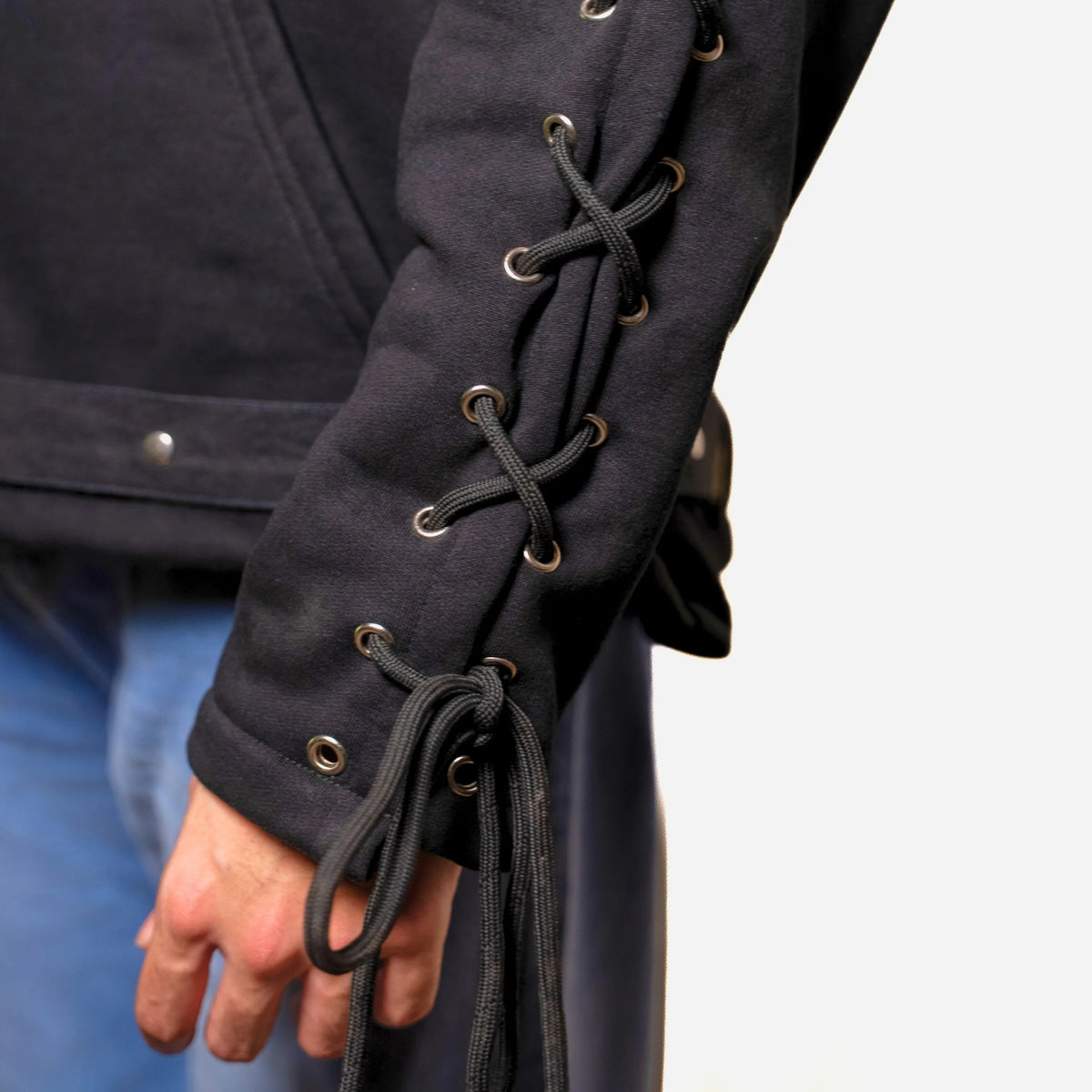 Eyeleted hoodie