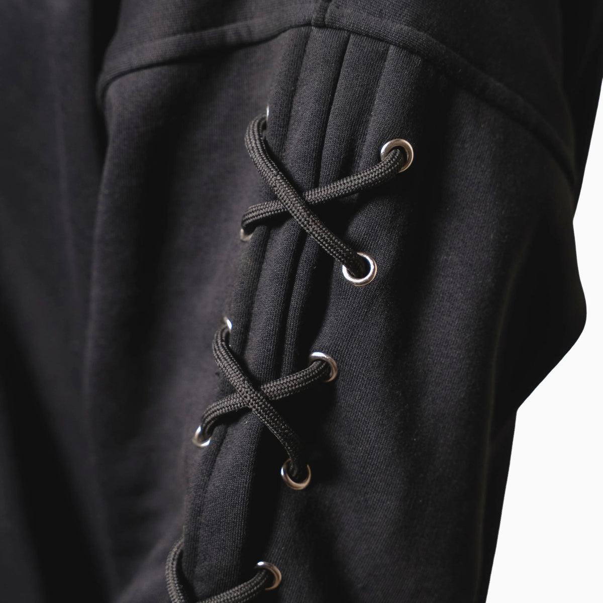 Eyeleted hoodie
