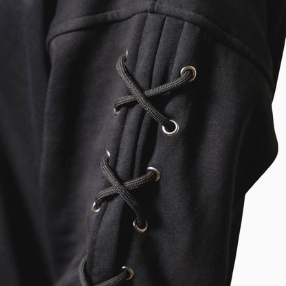 Eyeleted hoodie