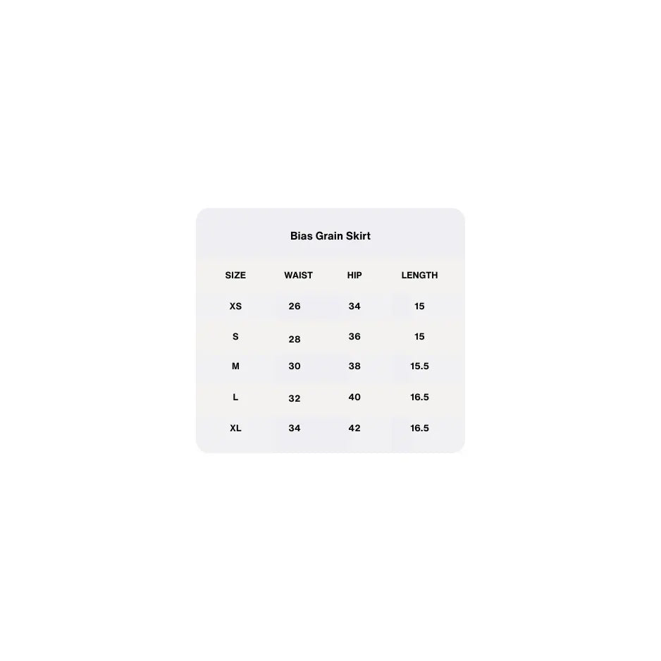 Bias Grain Skirt
