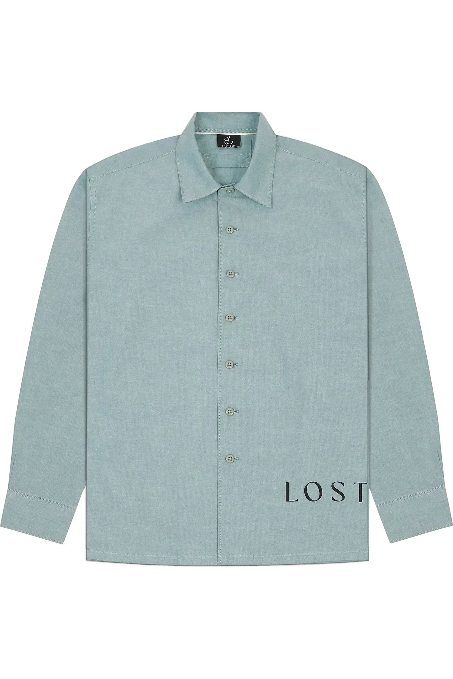 Blue Crop Full Shirt
