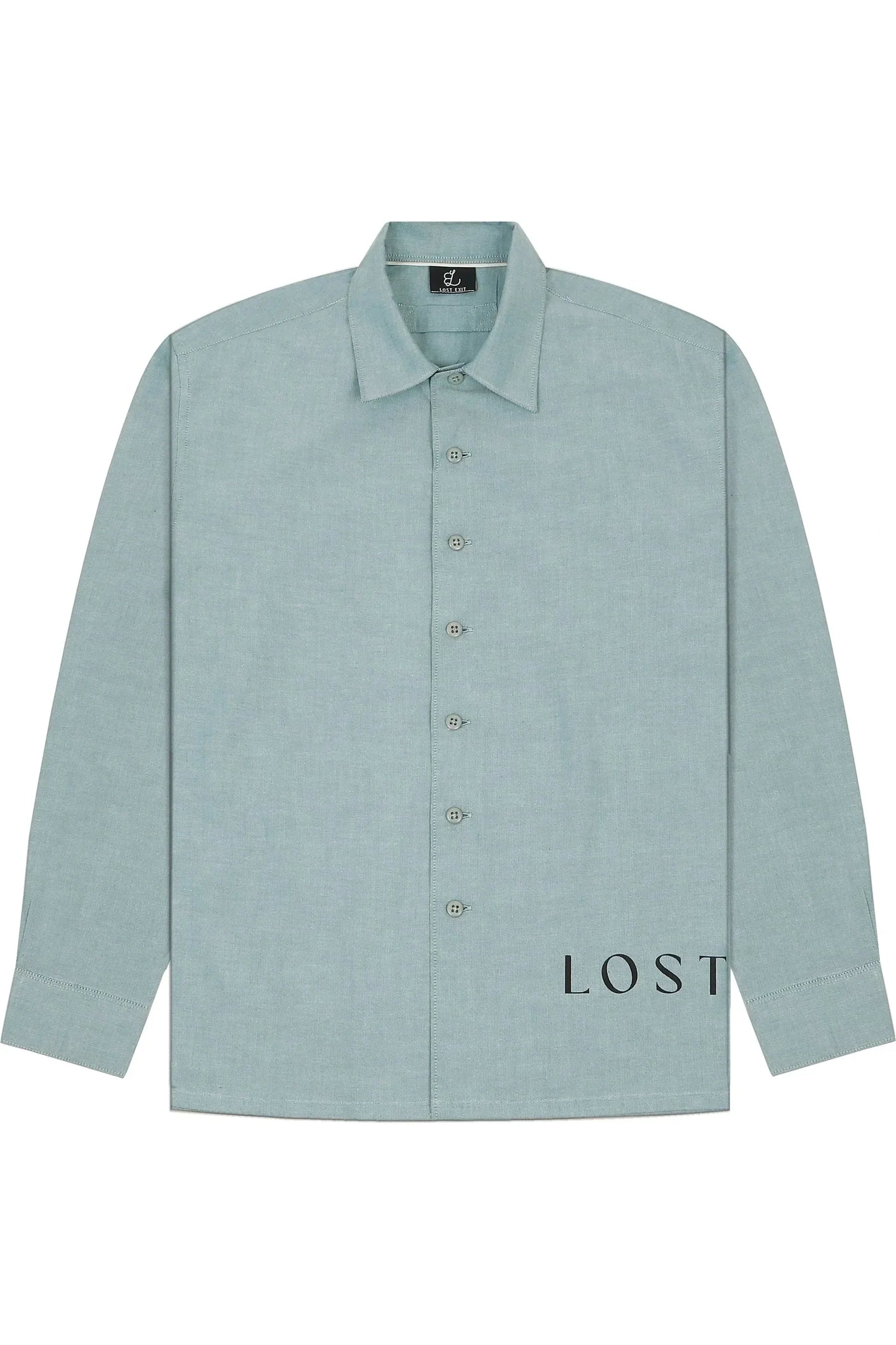 Blue Crop Full Shirt