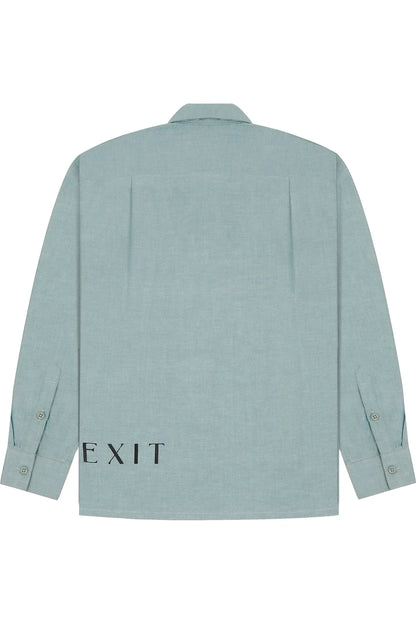 Blue Crop Full Shirt