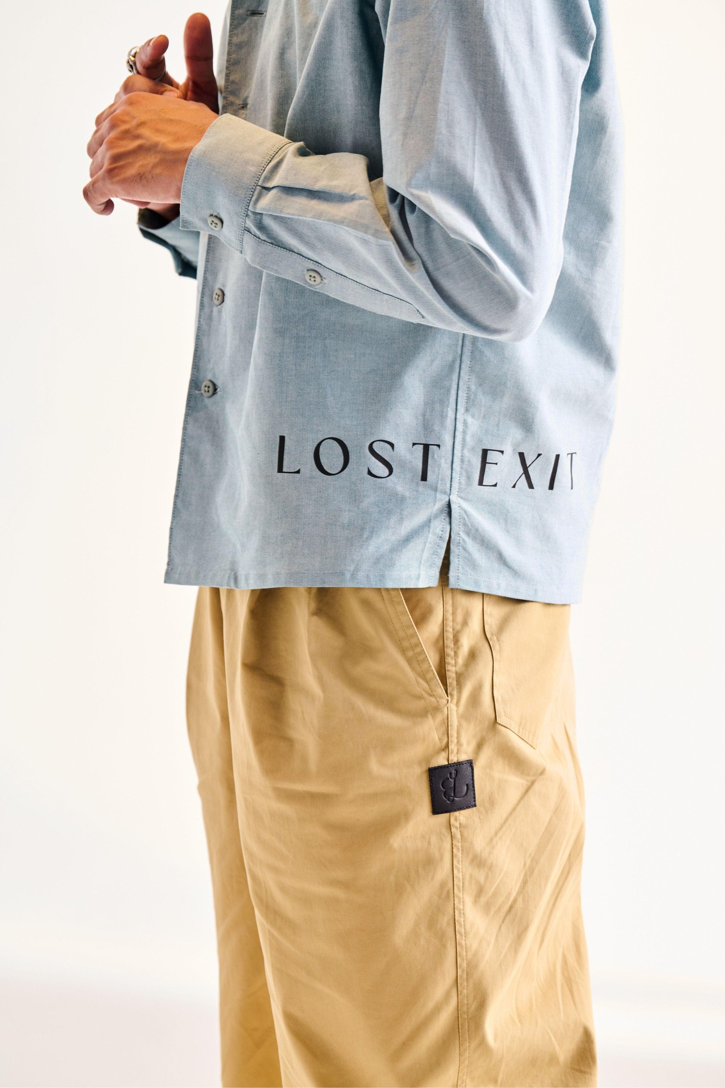 Blue Crop Full Shirt