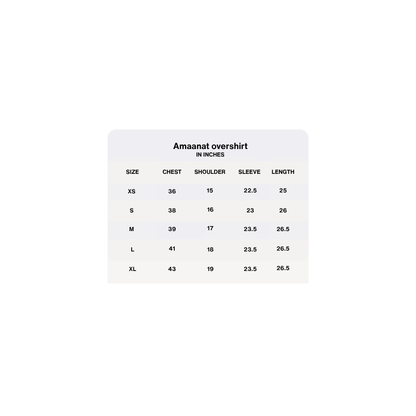 amaanat overshirt